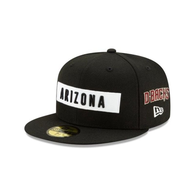 Arizona Diamondbacks Gorra | New Era MLB Boxed Wordmark 59fifty Fitted Cap Mexico - Negros